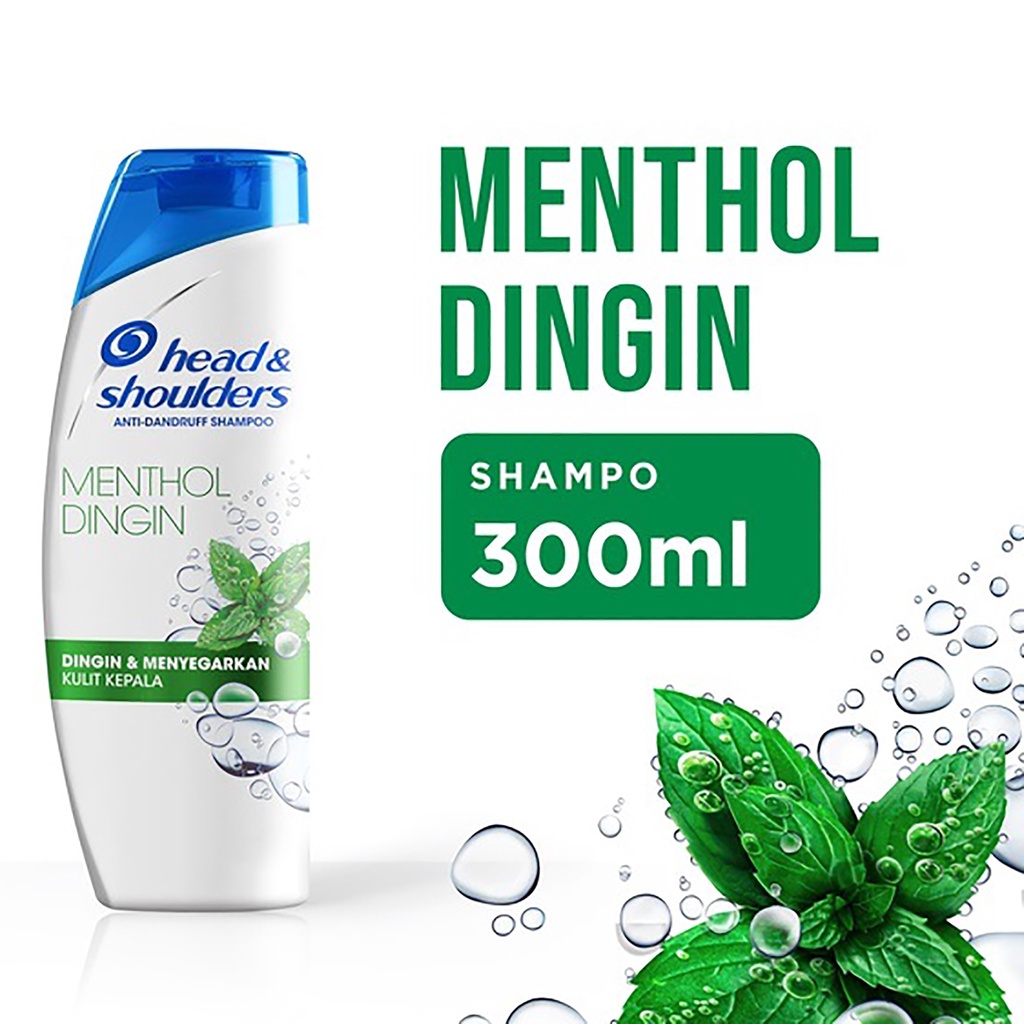 Bisa COD Head &amp; Shoulders Menthol Dingin &amp; Bersih Harum 300ML