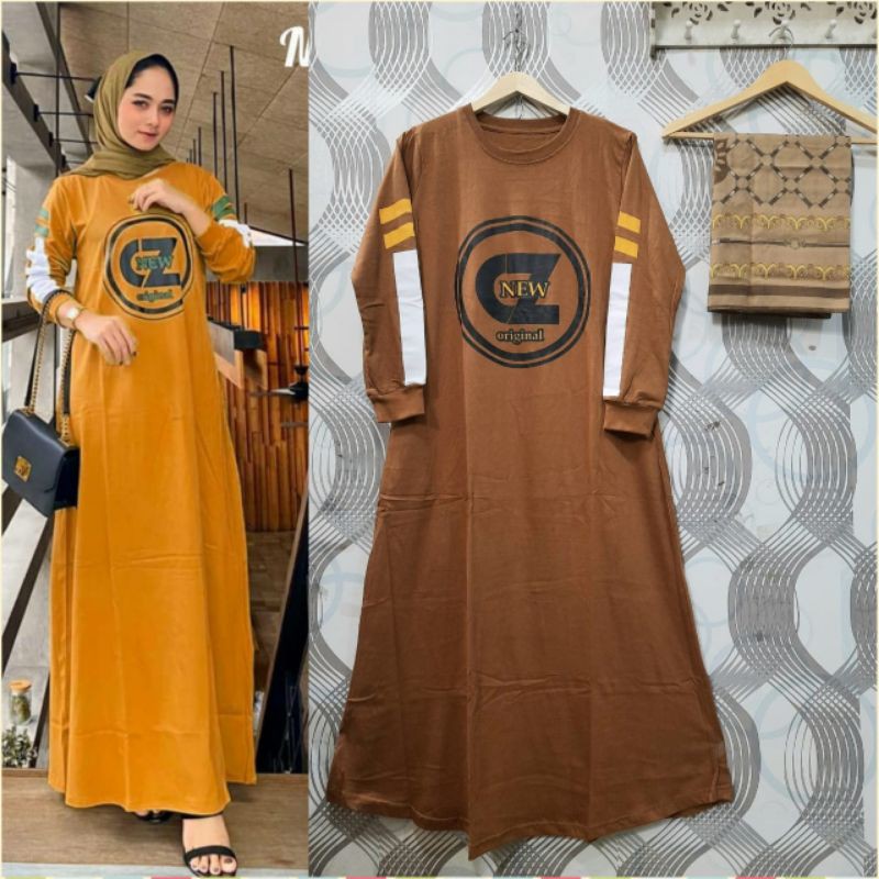 Set Gamis Jilbab/Krudung Segiempat