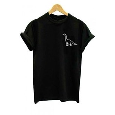 MYSTIQUE.ID-BAJU KAOS  DINO SIMPLE T-SHIRT LUCU DAN AESTHETIC