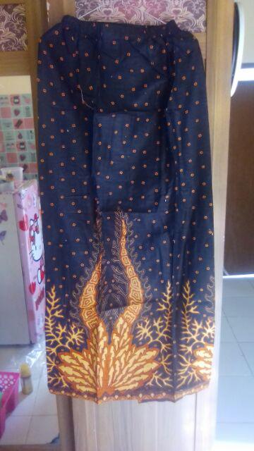 Wou Batik Couple Selendang Mutiara Sania Ruffle - Adila Couple Brokat Modern Batik Modern - Bs066