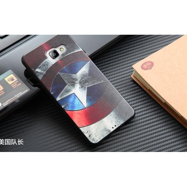 ♥ Casing Silicon Marvel 3D Galaxy A5 2017/A7 2017 Soft - A5 2017, CAPTAIN AMERICA ➸