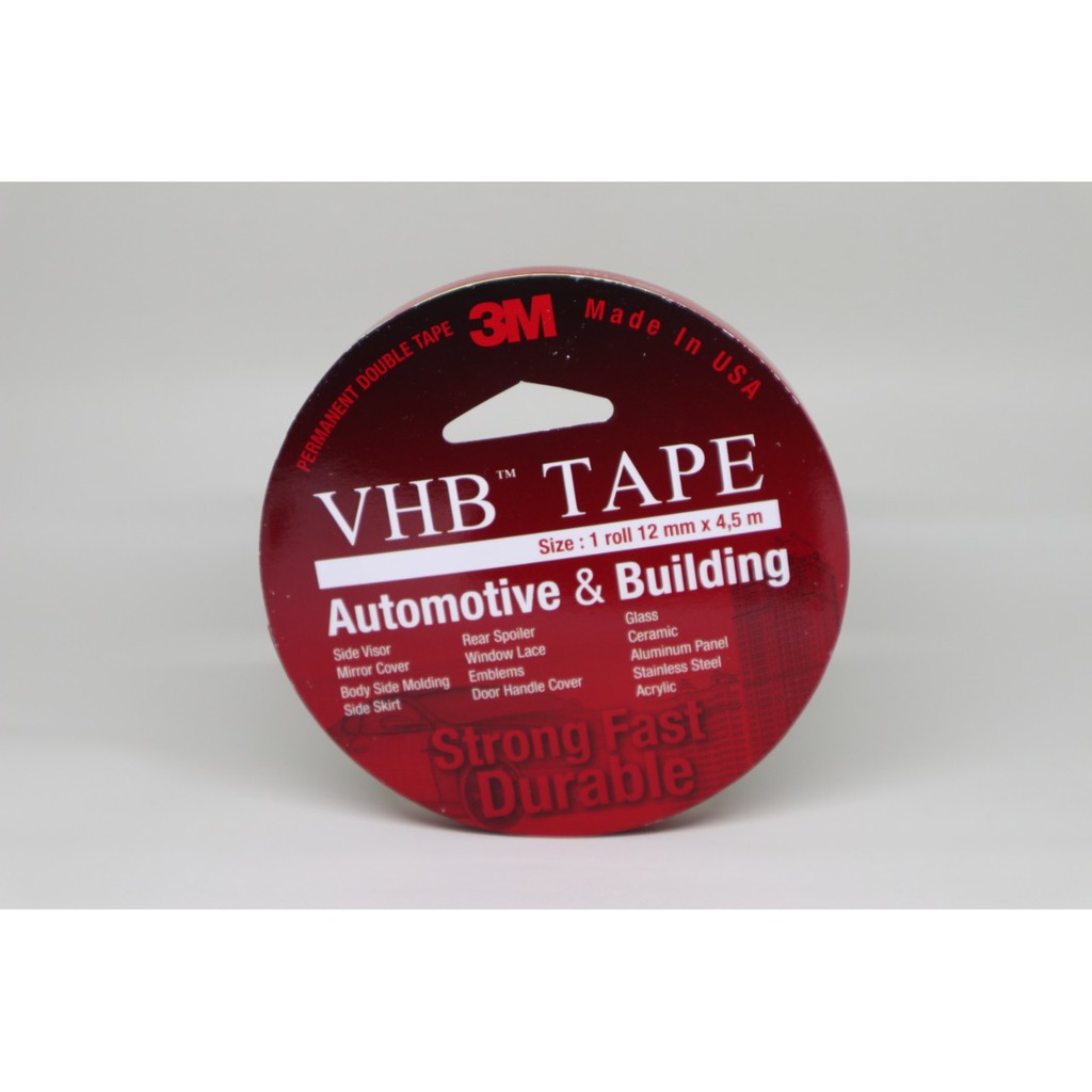 

Double Tape 3M VHB 12 mm x 4,5 m ORIGINAL / DOUBLE FOAM TAPE