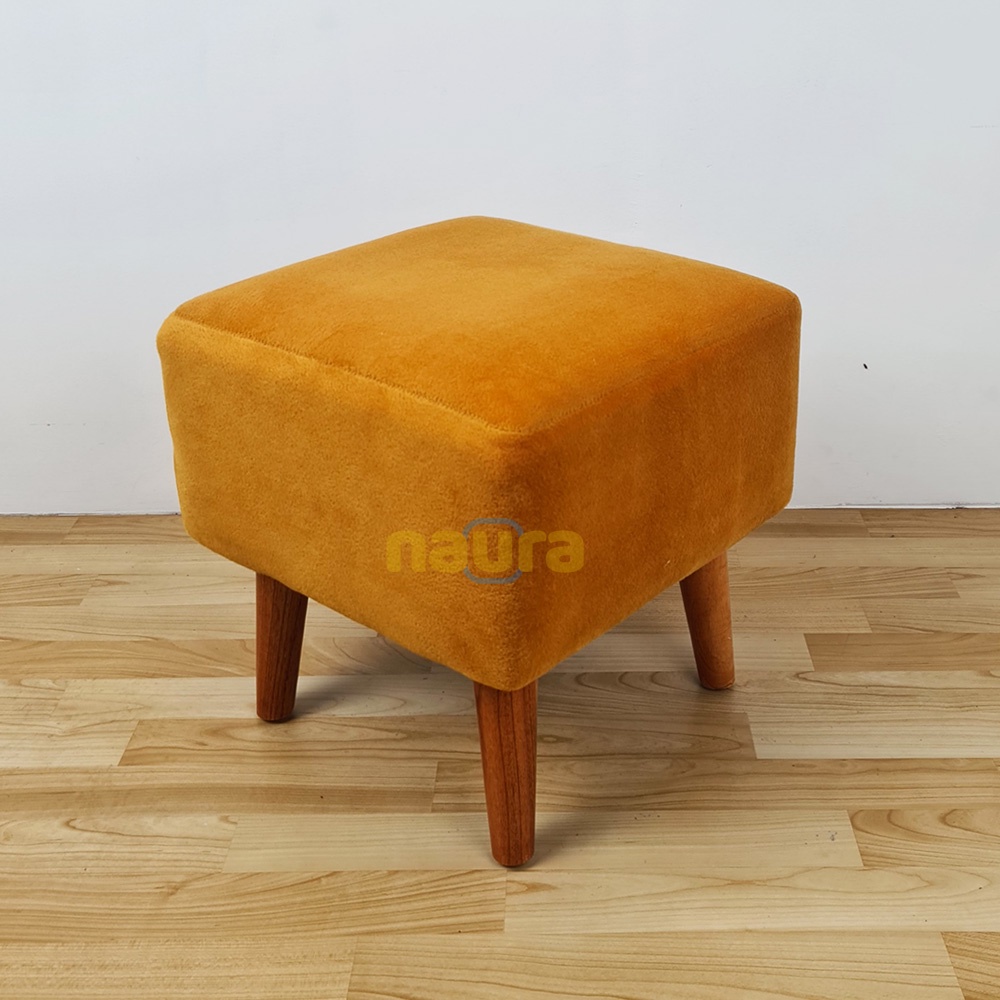 SOFA KOTAK / SOFA STOOL / POUFT / KURSI STOOL LAPIS KAIN VELBOA