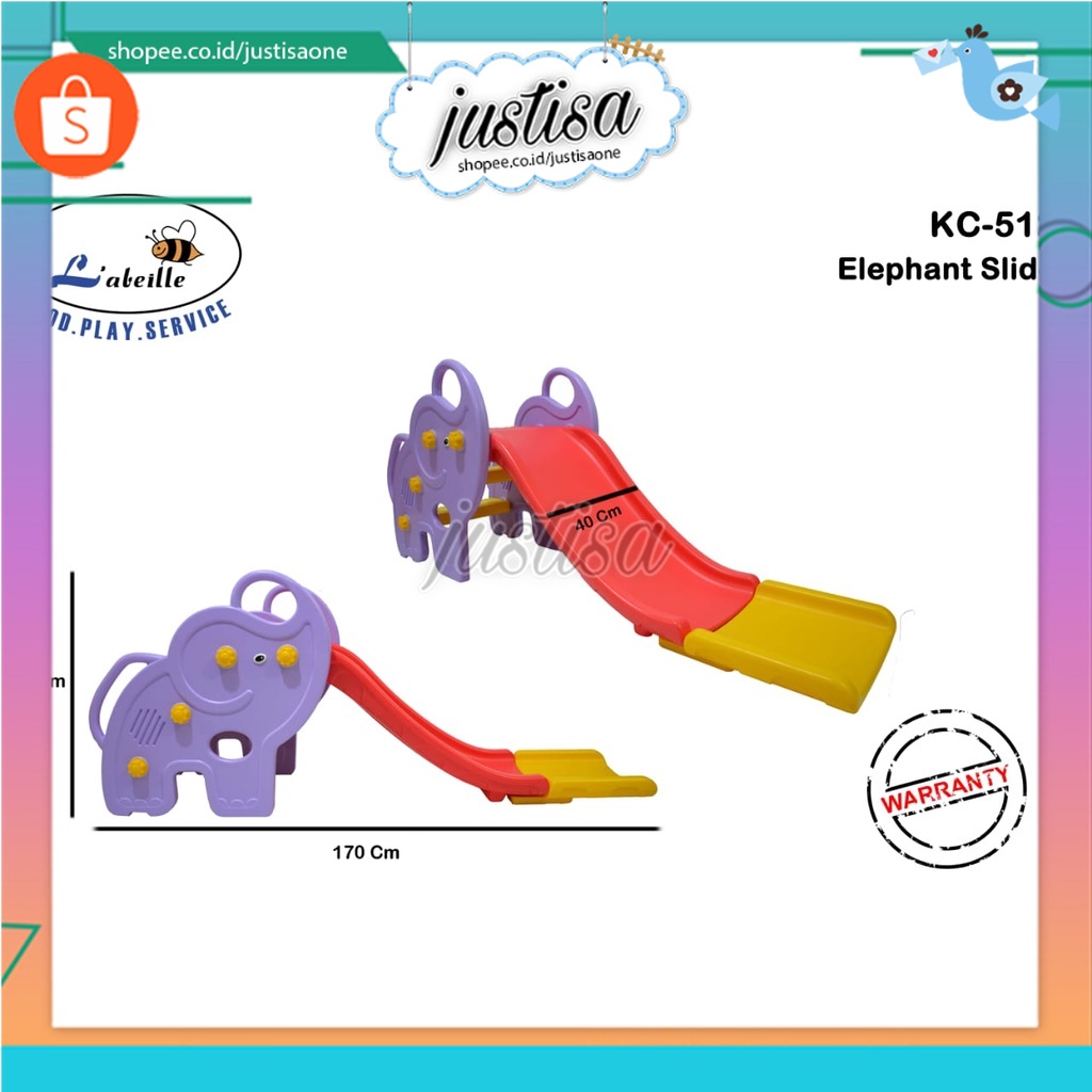 Promo  !! Mainan Perosotan Anak KC-512 Elephant Slide