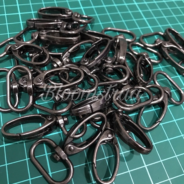 Set Ring kait black nikel 2cm 20mm ring pengait besi nickle hitam 2 cm 20 mm