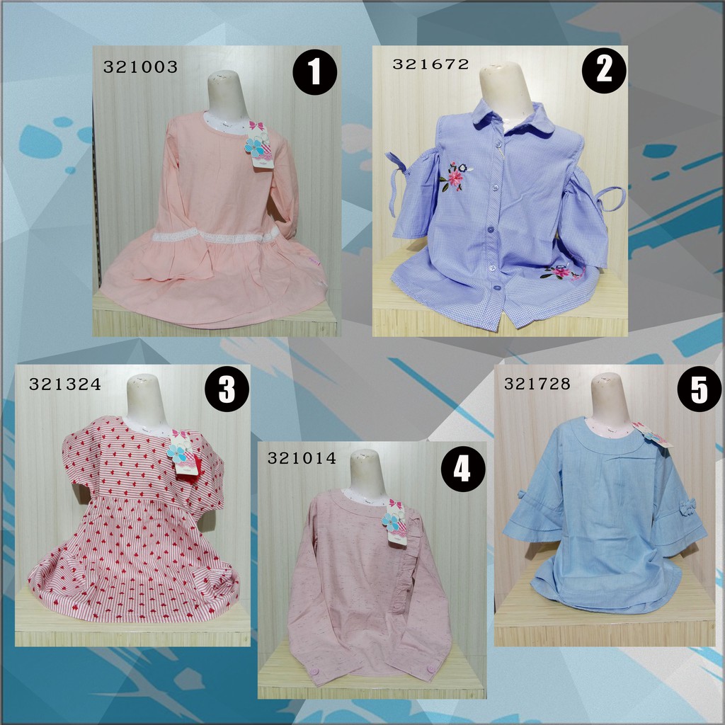 Blus Anak Perempuan Cardinal Centraltrenggalek Shopee Indonesia