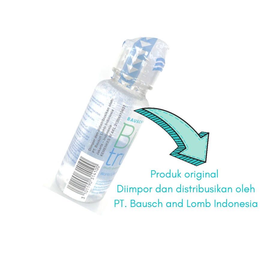 BIO TRUE KECIL CAIRAN PEMBERSIH SOFTLENS 60 ML ANTIBAKTERI SOLUTION