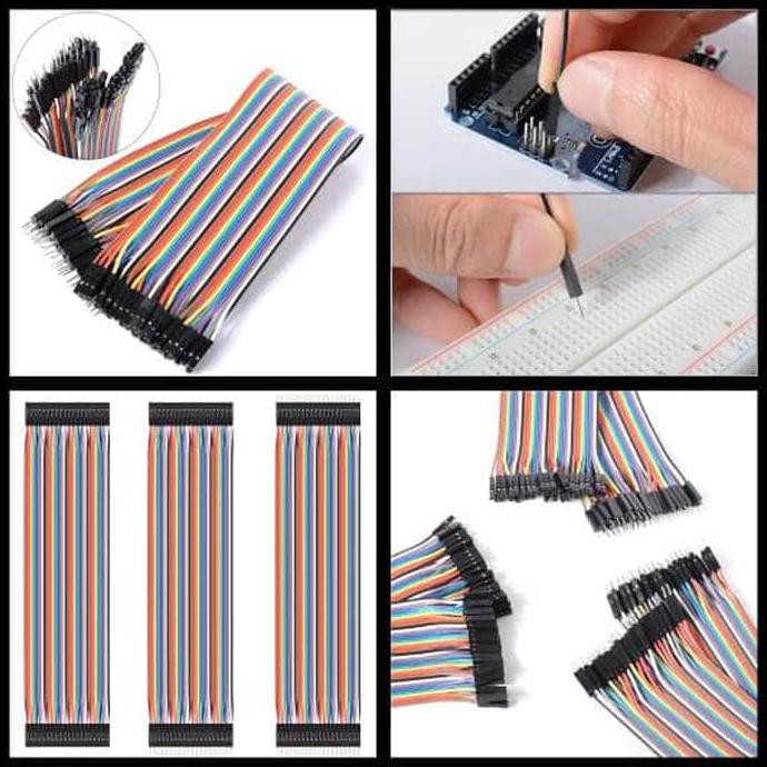 Jual Kabel Jumper Dupont Pelangi Cm Male Female Duppont Cable Male To Female Shopee Indonesia