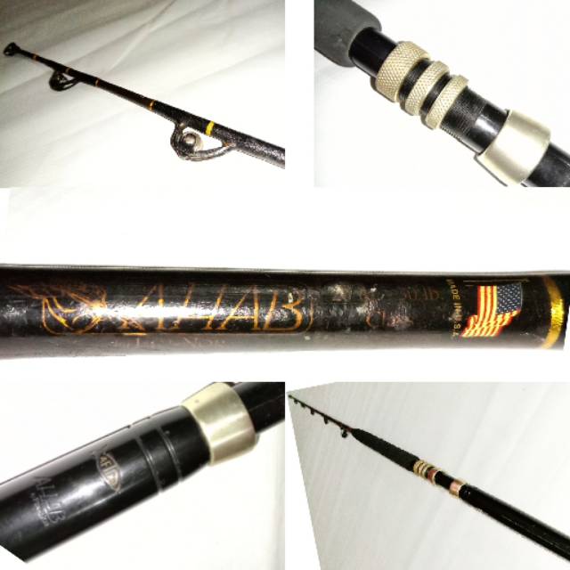 Joran troling finnor ahab 20-30lb Made in USA