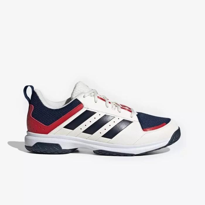 Sepatu Badminton Indoor Court Shoes Adidas Ligra 7 M Off White Original