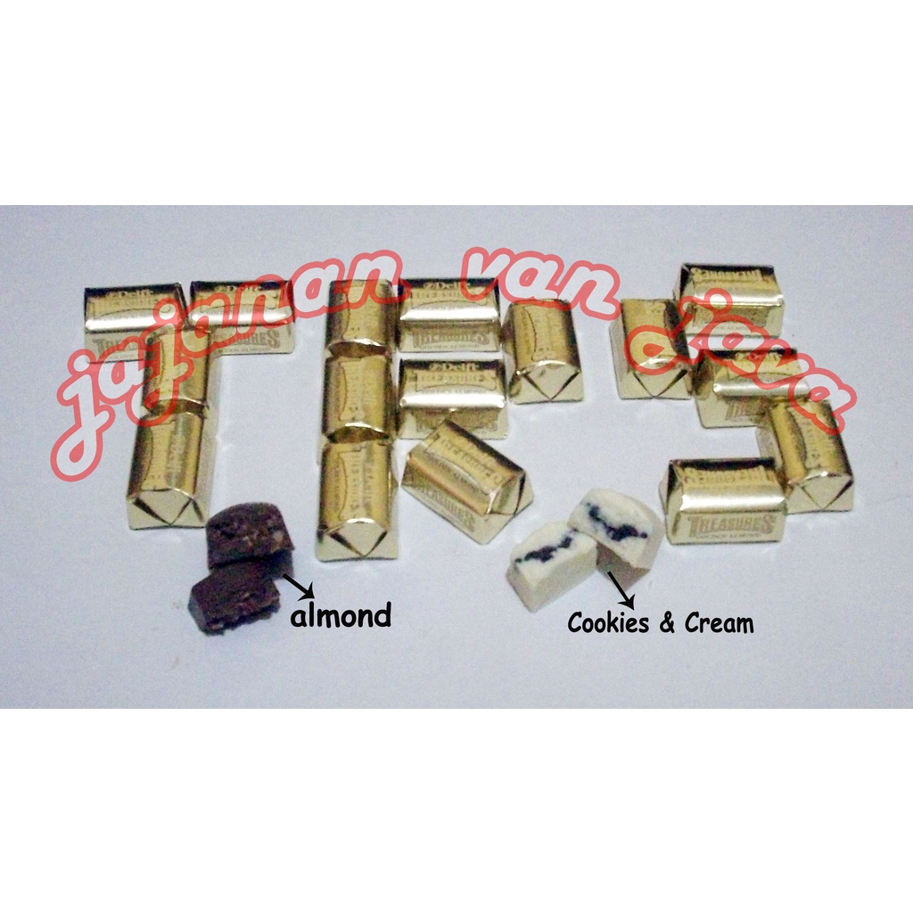 

Coklat DELFI TREASURE 9gr - Delfi Treasure ALMOND COOKIES Satuan ECER