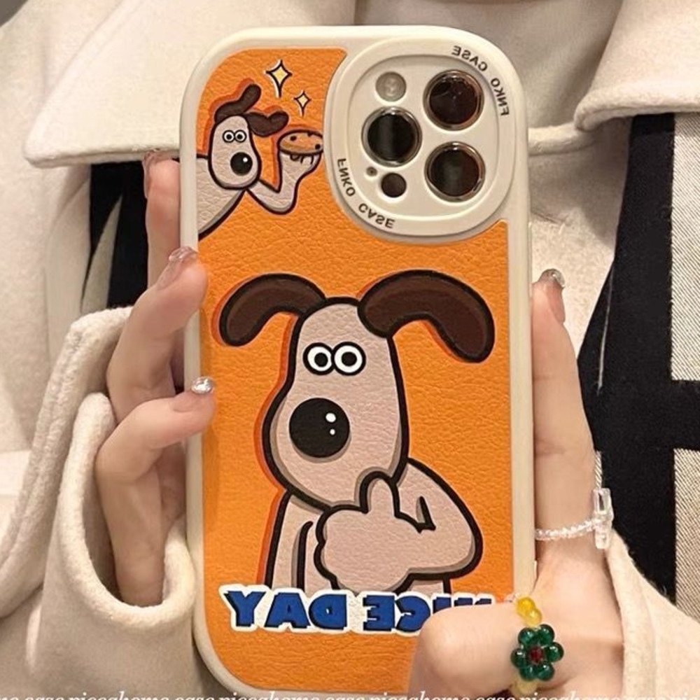 Case Desain Kamera Bulat Motif Anjing Untuk IPhone 12 13 11 Pro Max X Xs Max Xr 7 8 Plus Has9