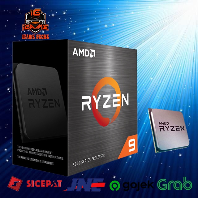 TER UPDATE AMD Ryzen 9 5900X 12-Core 3.7 GHz Turbo 4.8Ghz Socket AM4 105W ZEN3 NAMPOL GAN