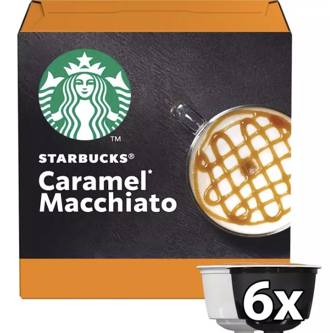 

Ready stock STARBUCKS Caramel Macchiato NESCAFE Dolce Gusto Coffee Capsules 6s