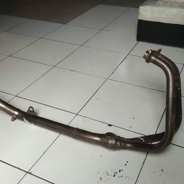 Header Leher knalpot Ninja 250 Karbu Original ori