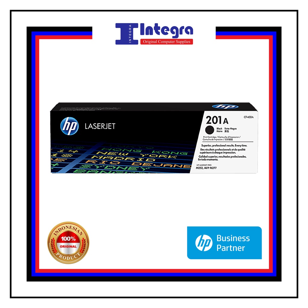 Toner HP 201A Black Original LaserJet Cartridge - CF400A