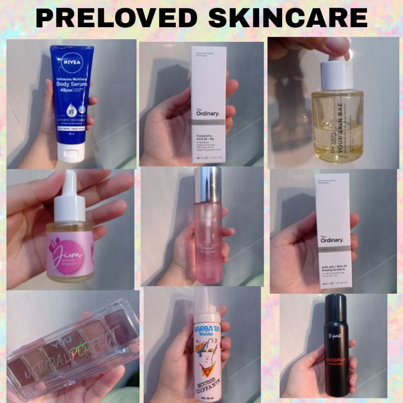 PRELOVED SKINCARE AVOSKIN LANEIGE THEORDINARY NIVEA SOMETHINC