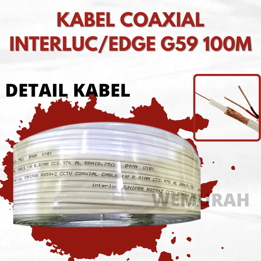 Kabel CCTV RG59 100 meter - Kabel LAN 100M