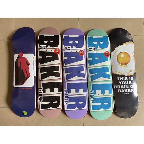 American Baker double KICK TAIL skateboard Impor Papan Permukaan Film Dewasa Profesional stunt board Papan Aksi Majelis Roda Empat 8.0