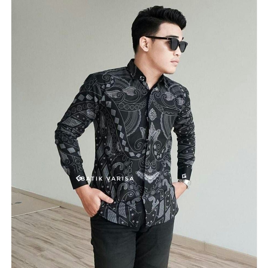 TERBARU Baju Batik Pria Gus Azmi Syubbanul Muslimin Hadroh Azzahir Santri Muslim M L XL XXL Modern Lengan Panjang