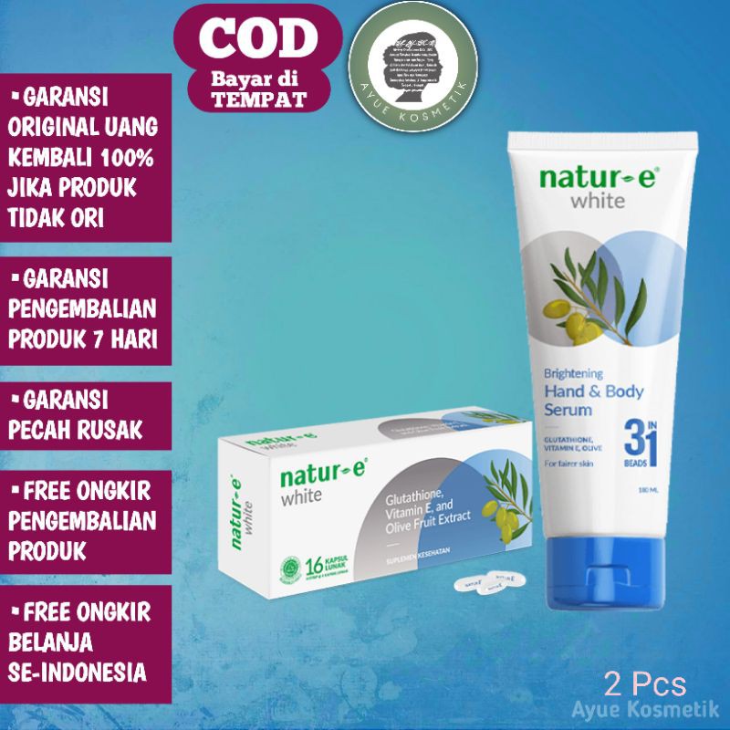 Natur-E White Series Brightening Paket 2 Pcs Kapsul 16 Handbody Serum Natur E Natur-E Nature E White