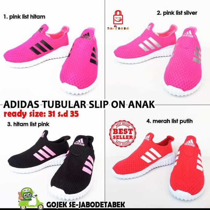 DISKON adidas tubular slip on anak. sepatu adidas anak. adidas slip on anak - 31