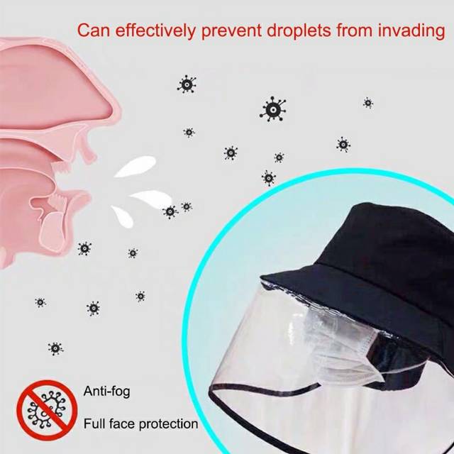 BLOCKING VIRUS PROTECTION HAT TOPI PELINDUNG VIRUS ANTI FOG UNISEX