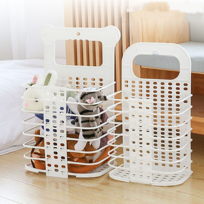 Ready tempat keranjang baju kotor gantung lipat / Keranjang Baju Kotor Lipat / Keranjang Baju Model 