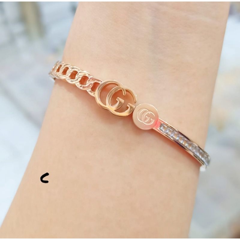 TITANIUM Gelang Bangkok Branded RoseGold Anti Karat&amp;Anti Luntur