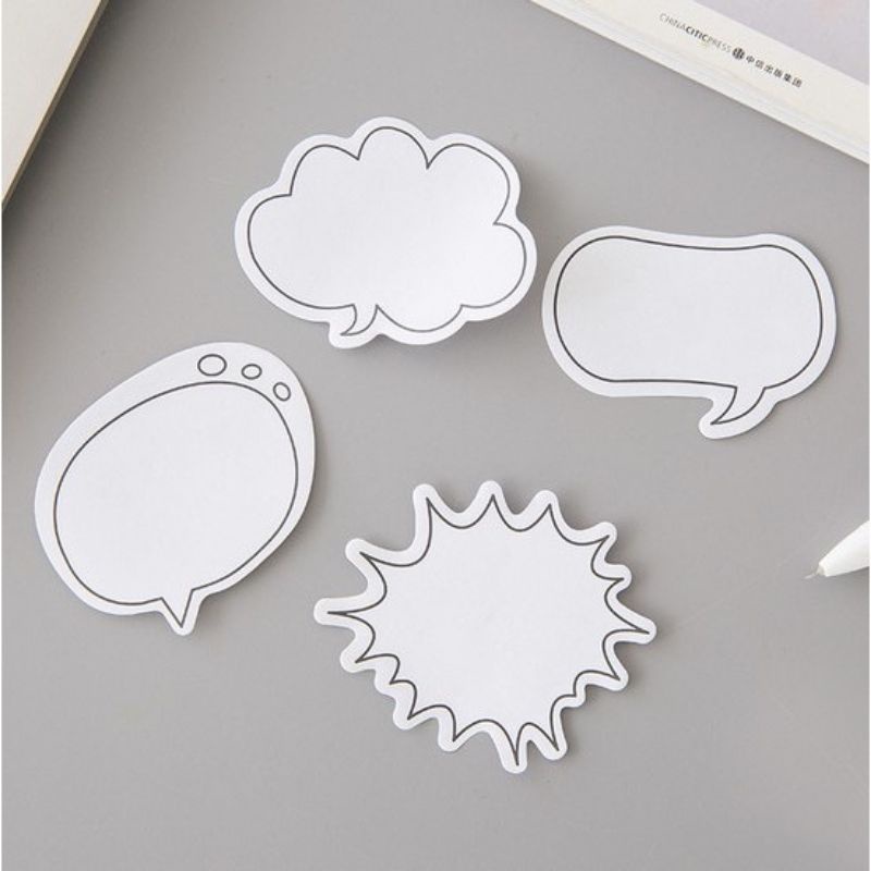 

STICKY NOTE BUBBLE CHAT/ BUBBLE CHAT MEMO / BUBBLE CHAT