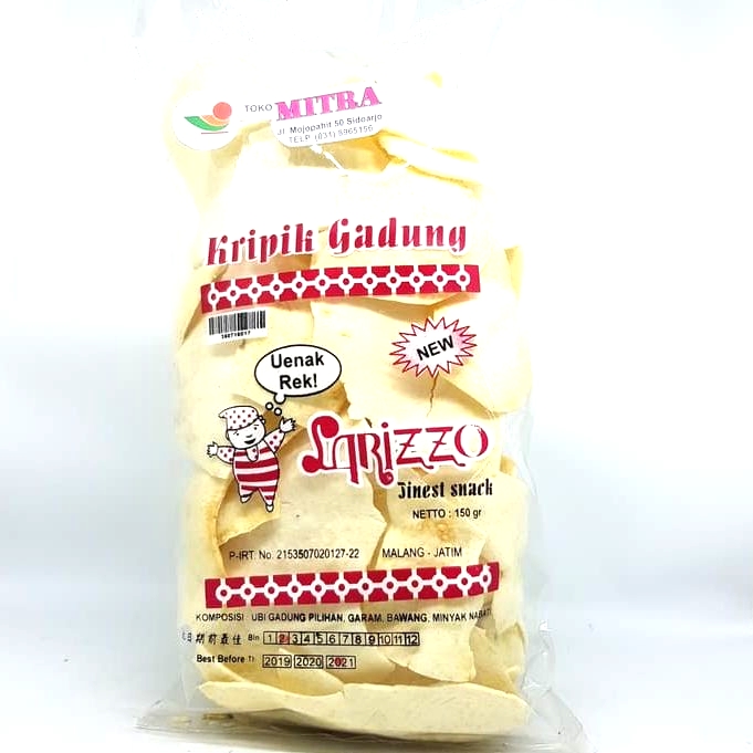 

LARIZZO KRIPIK GADUNG 150gr | KERIPIK SINGKONG PUTIH OVEN GURIH ASIN