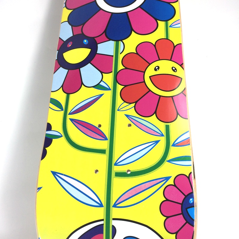 Bape Skateboard deck pro Decotakashi Murakami Flower Ukuran 31x8 Inch Untuk Dekorasi Interior KK