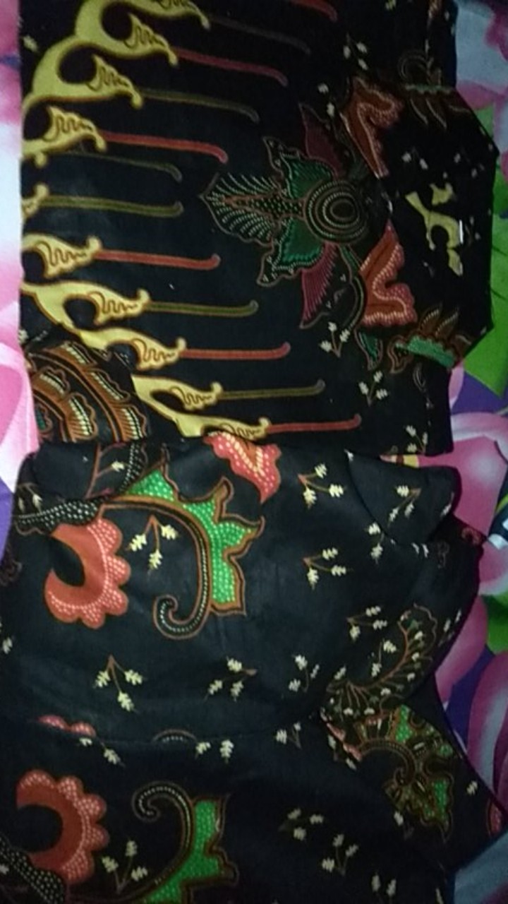 Maura Couple - Sania Ruffle Batik Couple Ori Ndoro Jowi Dnt Garansi