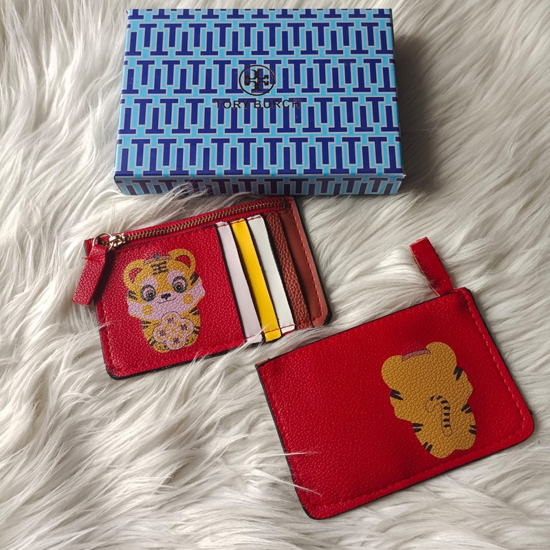 RYX - Tiger Red Dompet Lipat Kartu Wanita Fashion Casual - Ori Import