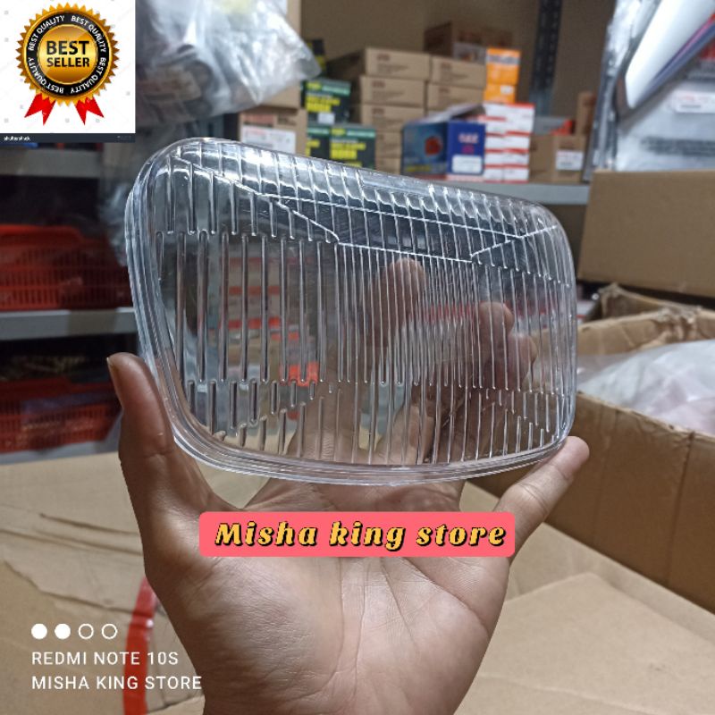 Mika lampu rx king oval reflektor rx king mika bening garis rx king