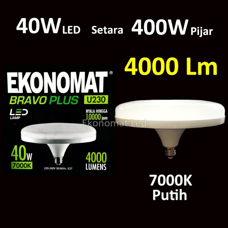 Ekonomat Lampu LED Ekonomat BRAVO Plus 4000 Lm 40 WATT