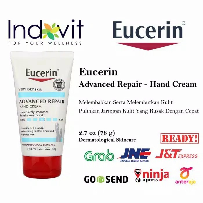 Eucerin Advanced Repair Hand Creme Fragrance Free (78 g) Eucerin