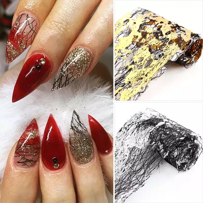 ACC FOIL LASER JARING HIASAN NAIL ART