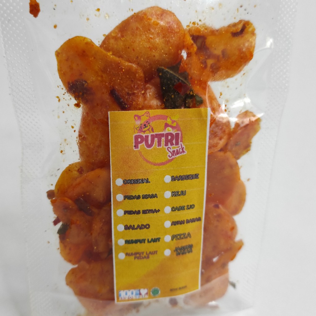 Keripik Seblak Kering Udang 30gr+ Extra Daun Jeruk