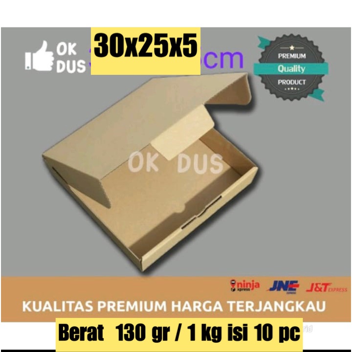 

dus 30x25x5 die cut box murah