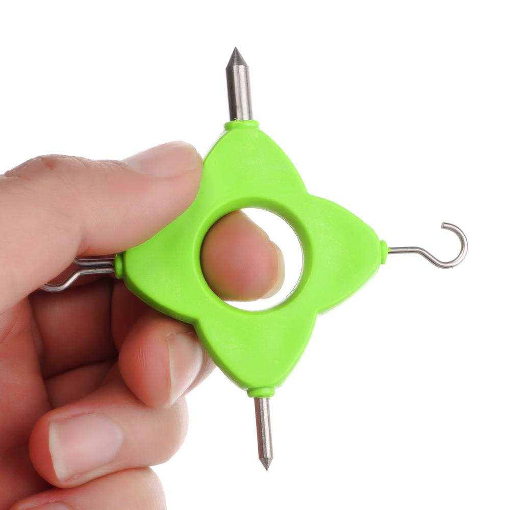 TOP Quick Knot Tying Tool Sharp Snip Stainless Steel Nippers Fly Pemancingan