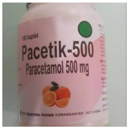 paracetamol 500 mg kaleng isi 100 pabrik PIM/ triman pacetik