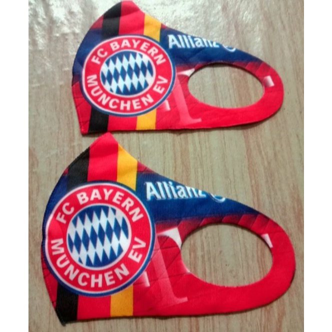 Masker Scuba Dewasa Fullprint Motif Club Bola Keren Murah