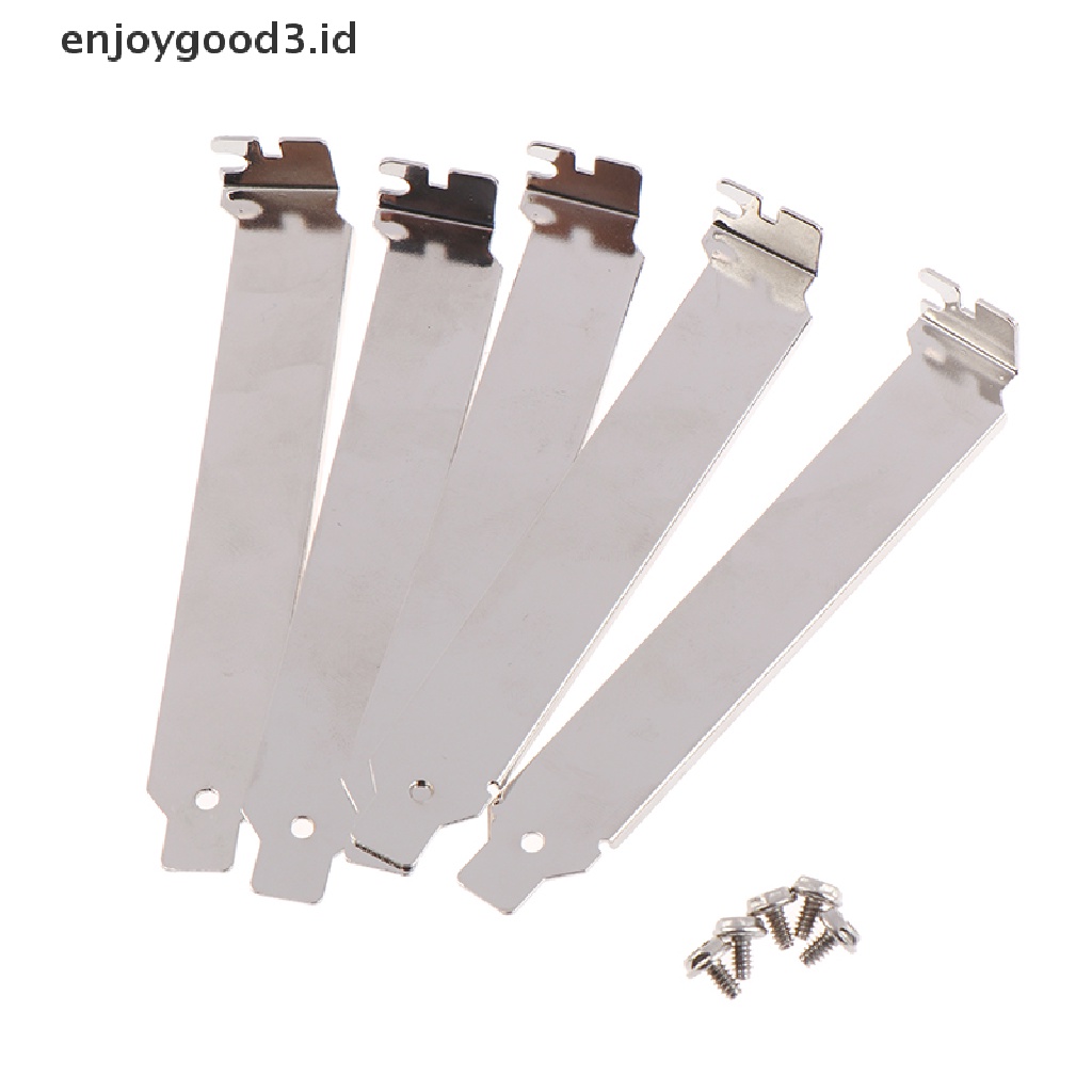 (Id) 5pcs Braket Cover Slot Pci Anti Debu Untuk Pc (Dd)