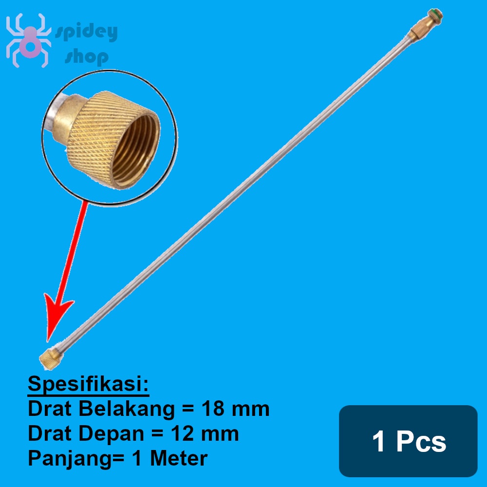 Stik Sprayer Elektrik Panjang 1 Meter Bahan Kuningan