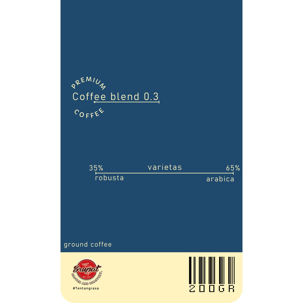 

KOPI HOUSE BLEND / COFFEE BLEND 0.3 tersedia kemasan 200gr -1000gr