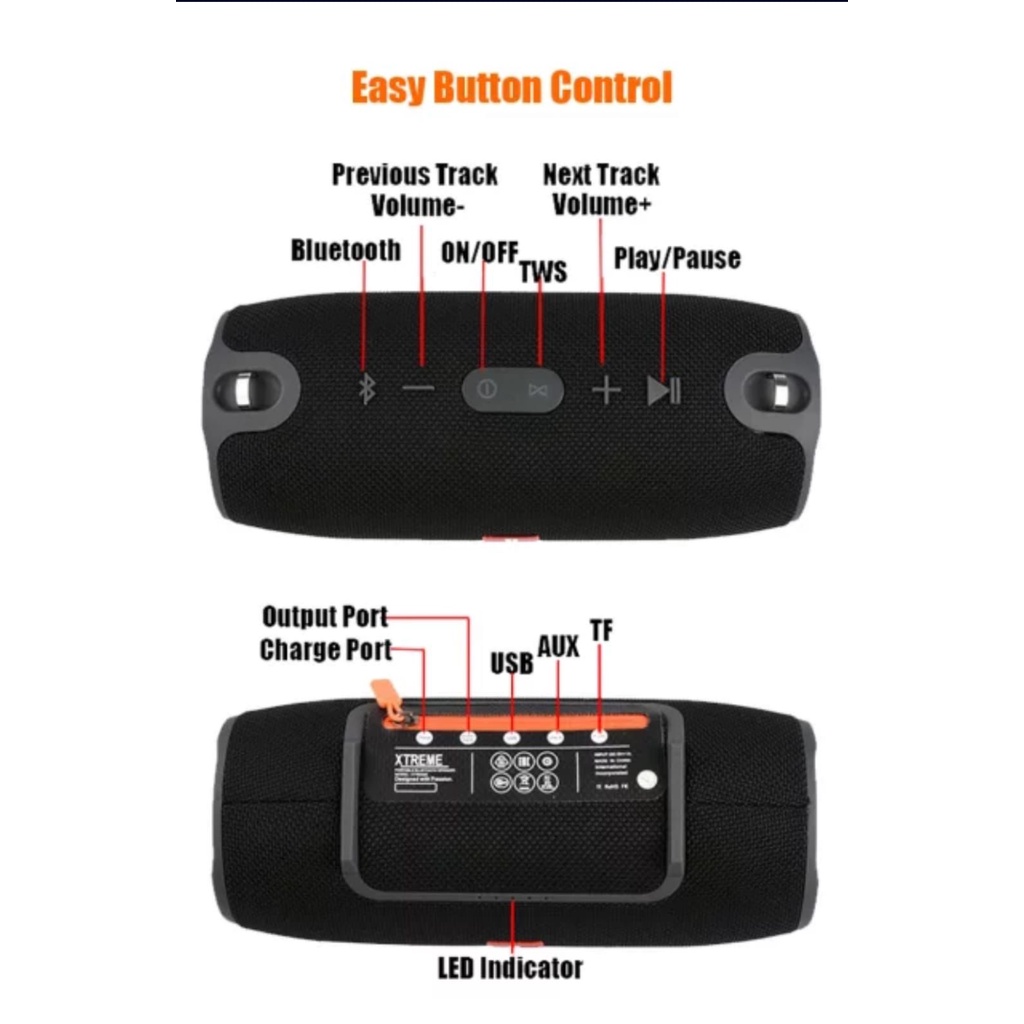 Speaker Bluetooh EXTREME Speaker Bluetooh Wireless Portable XTREME JUMBO OEM