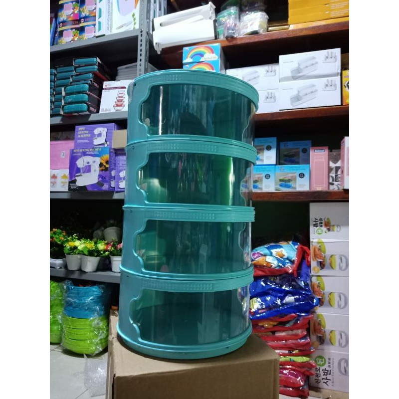 TEMPAT LAUK 4 SUSUN / TEMPAT PENYIMPANAN LAUK 4 SUSUN ULIR / STORAGE DISH COVER)/TUTUP WADAH SAJI