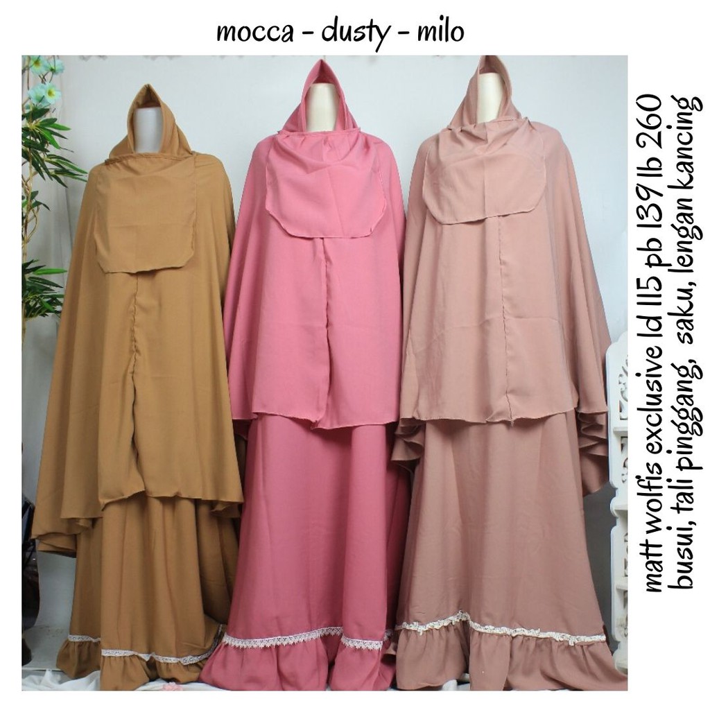 GAMIS WOLFIS  set HIJAB FREE cadar resta renda bawah syari wanita muslim reamaj niqob purdah niqobis