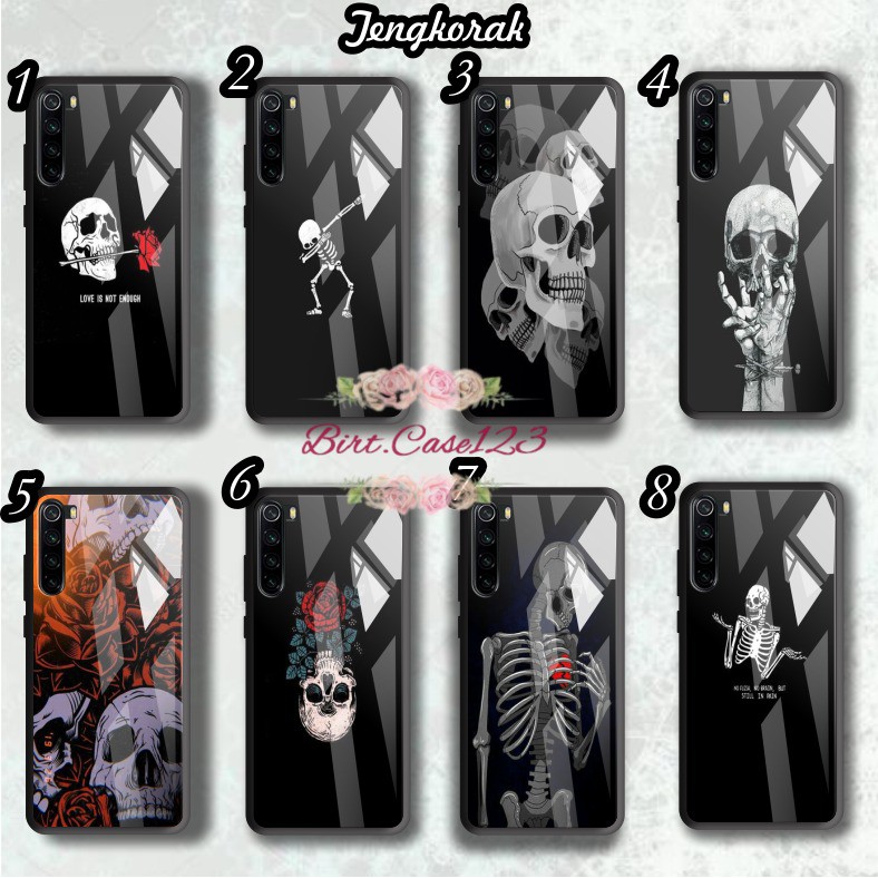 back case glass TENGKORAK Oppo A3s A1k A5 A9 2020 A7 F9 A5s A31 A52 A53 A92 A37 A57 A59 A71 BC5225